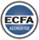 ECFA Accredited business icon on transparent background