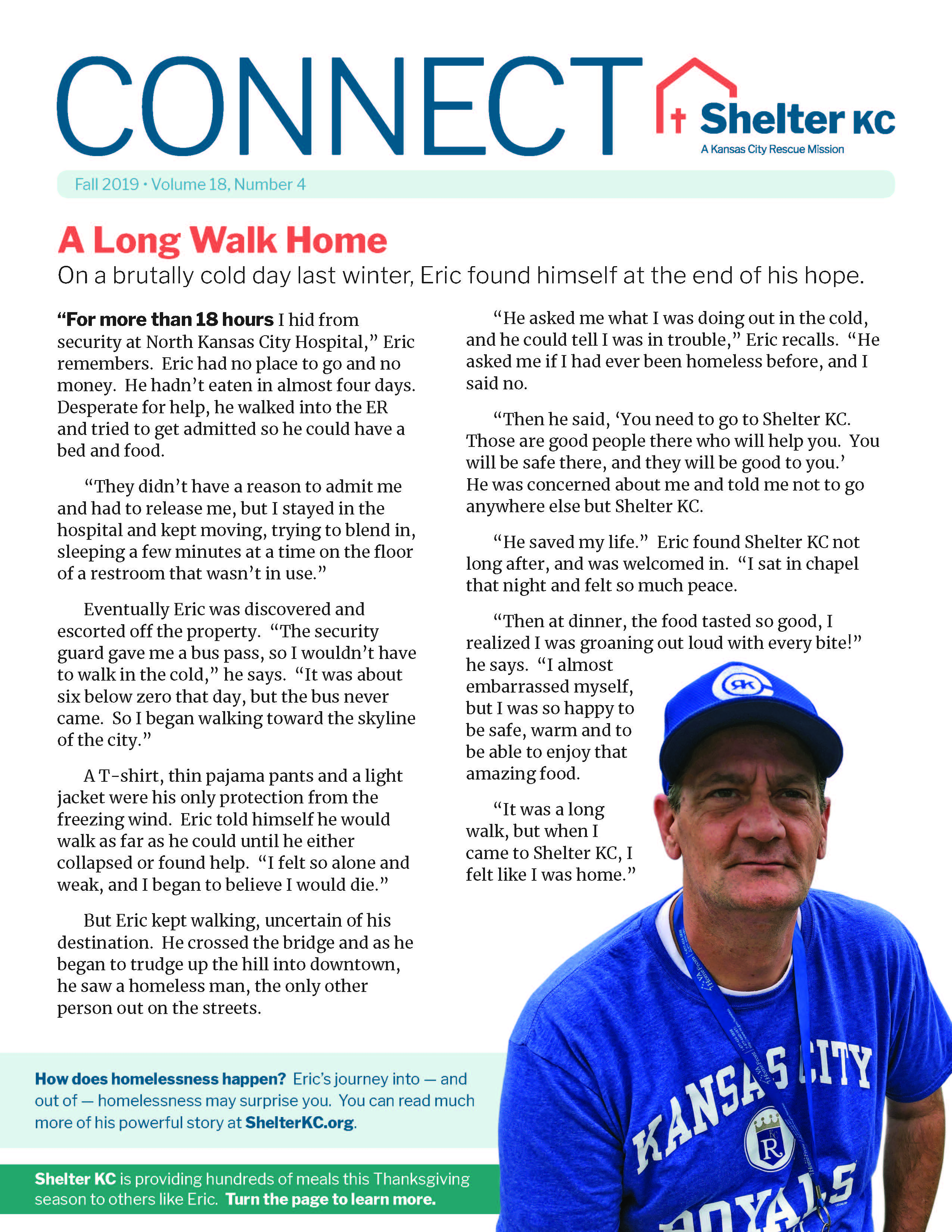 Eric's Long walk home story in Connect Volume 18