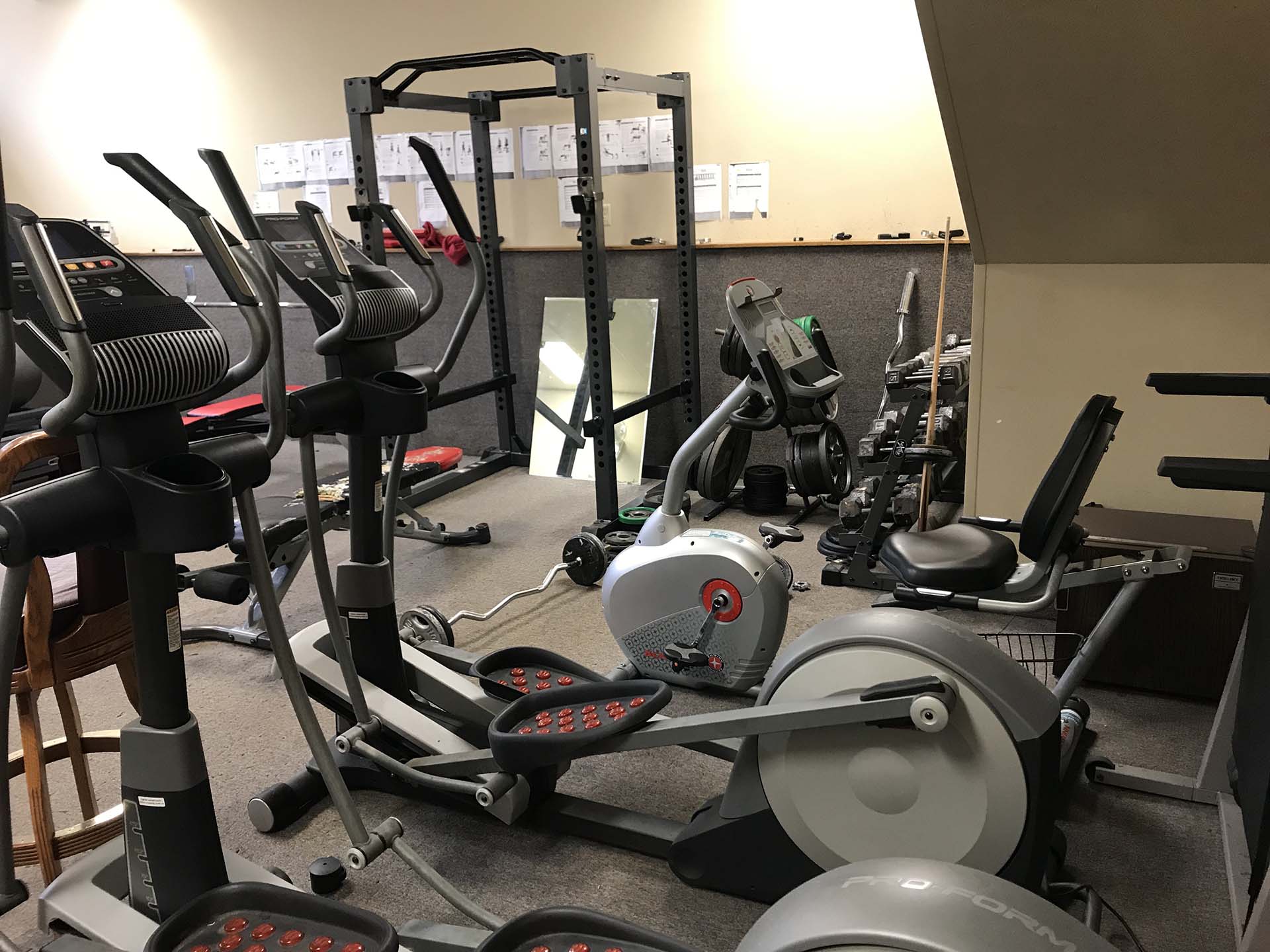 Exercise room at Shelter KC