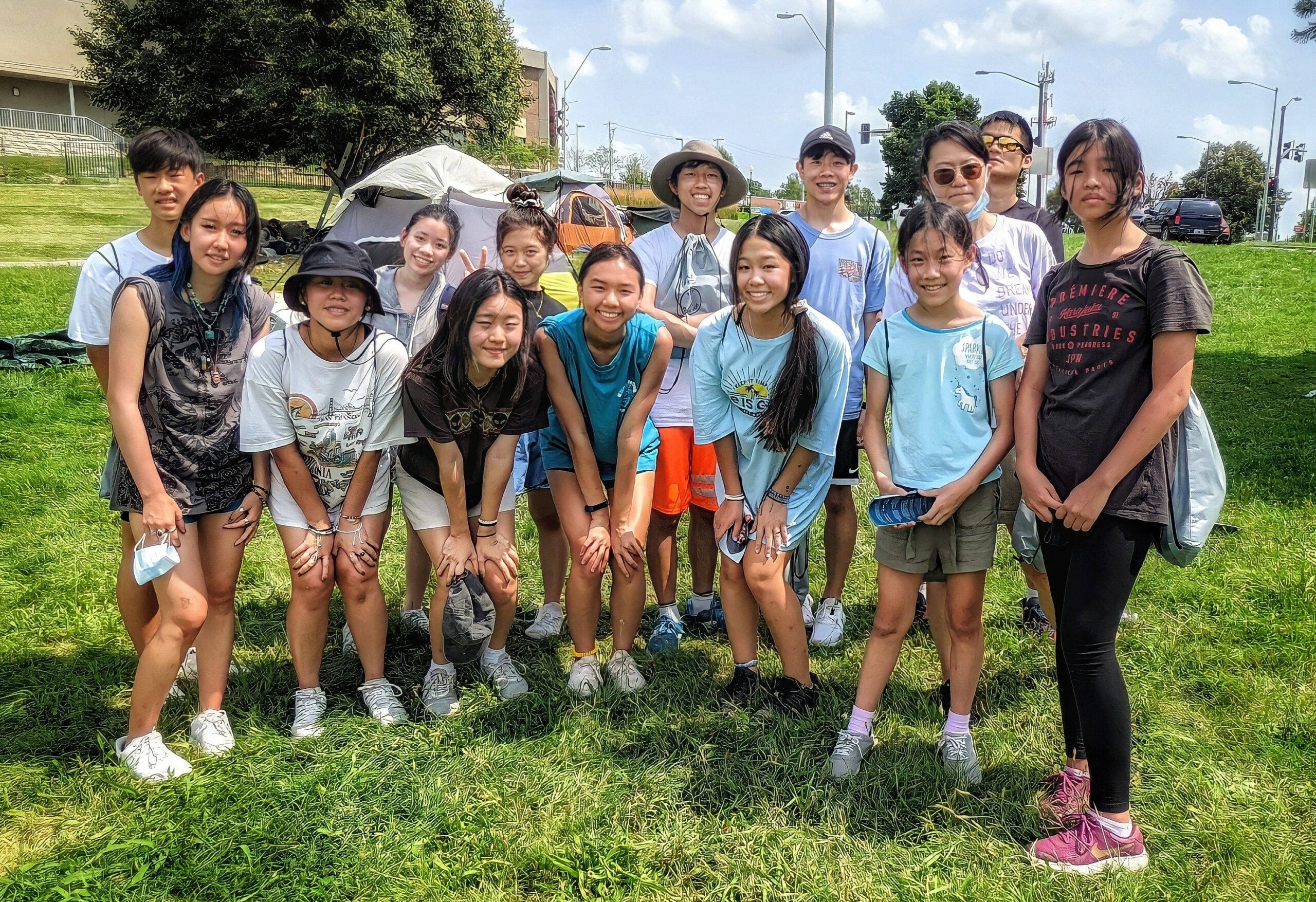 group of volunteers