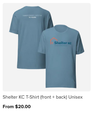 Short sleeve Shelter KC tshirt
